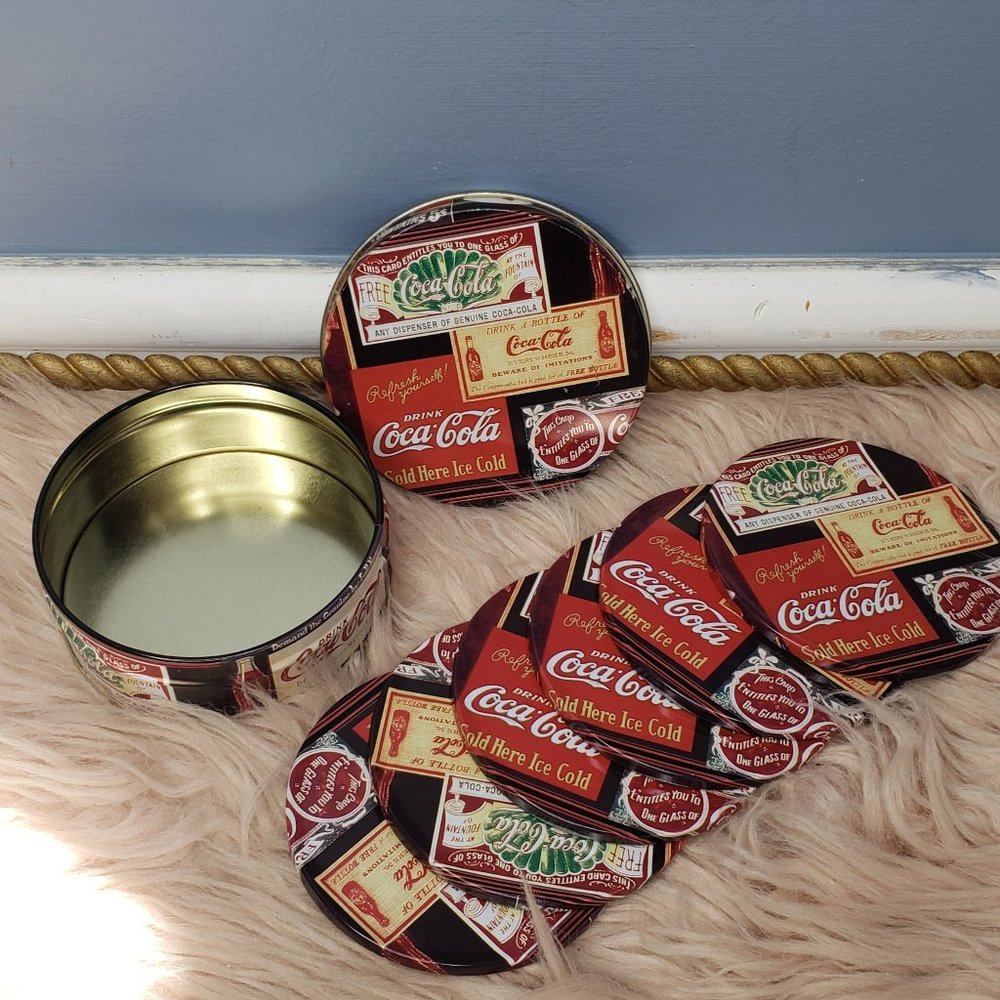 COCA COLA BRAND  6 PIECE COASTER SET